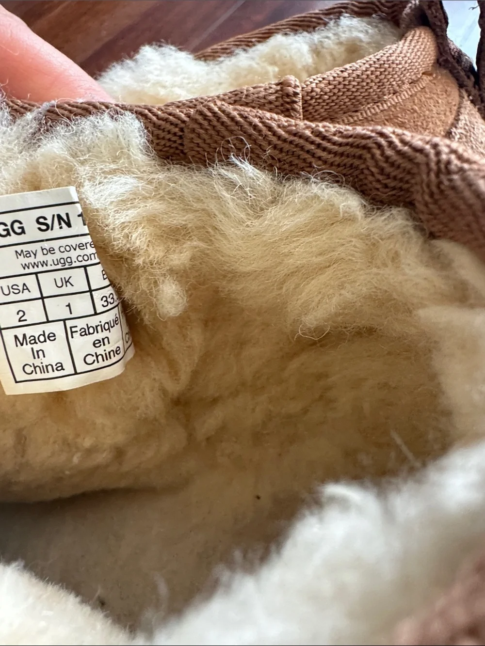 Ugg Mini Kids Chestnut Suede Shearling-Lined Slipper Boots